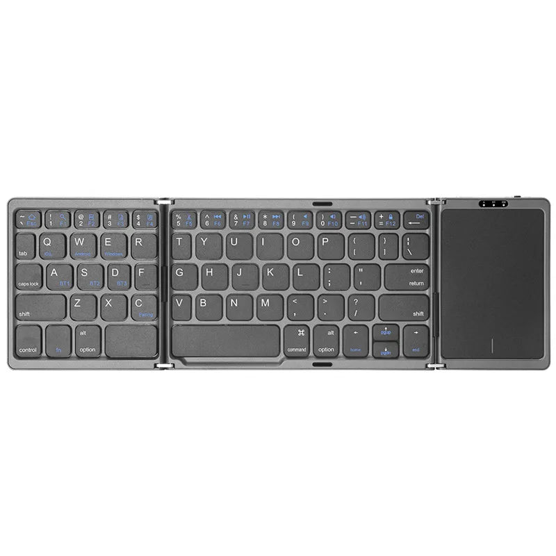 TechFlex Dual Bluetooth 5.1 Keyboard – Compact 3-Folding Design