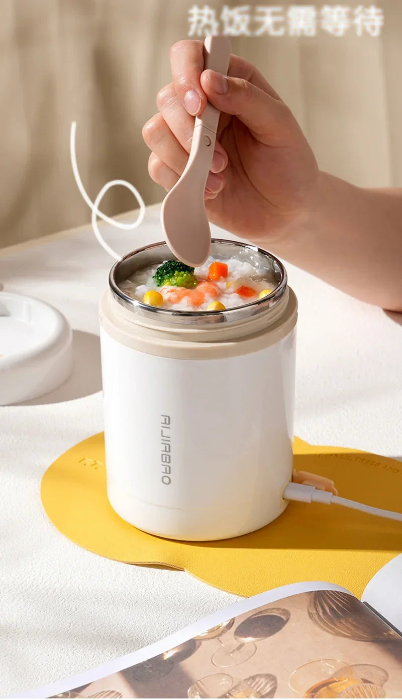 YourBrand Portable Electric Heating Lunch Box – Convenient On-the-Go Meal Warmer