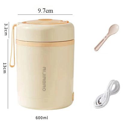 YourBrand Portable Electric Heating Lunch Box – Convenient On-the-Go Meal Warmer