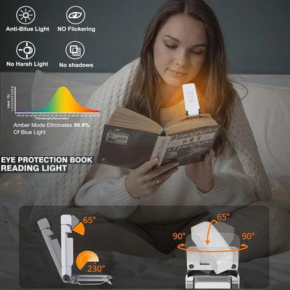 YourBrand Reading Light Book Lamp – 3 Color Modes and 5 Brightness Settings