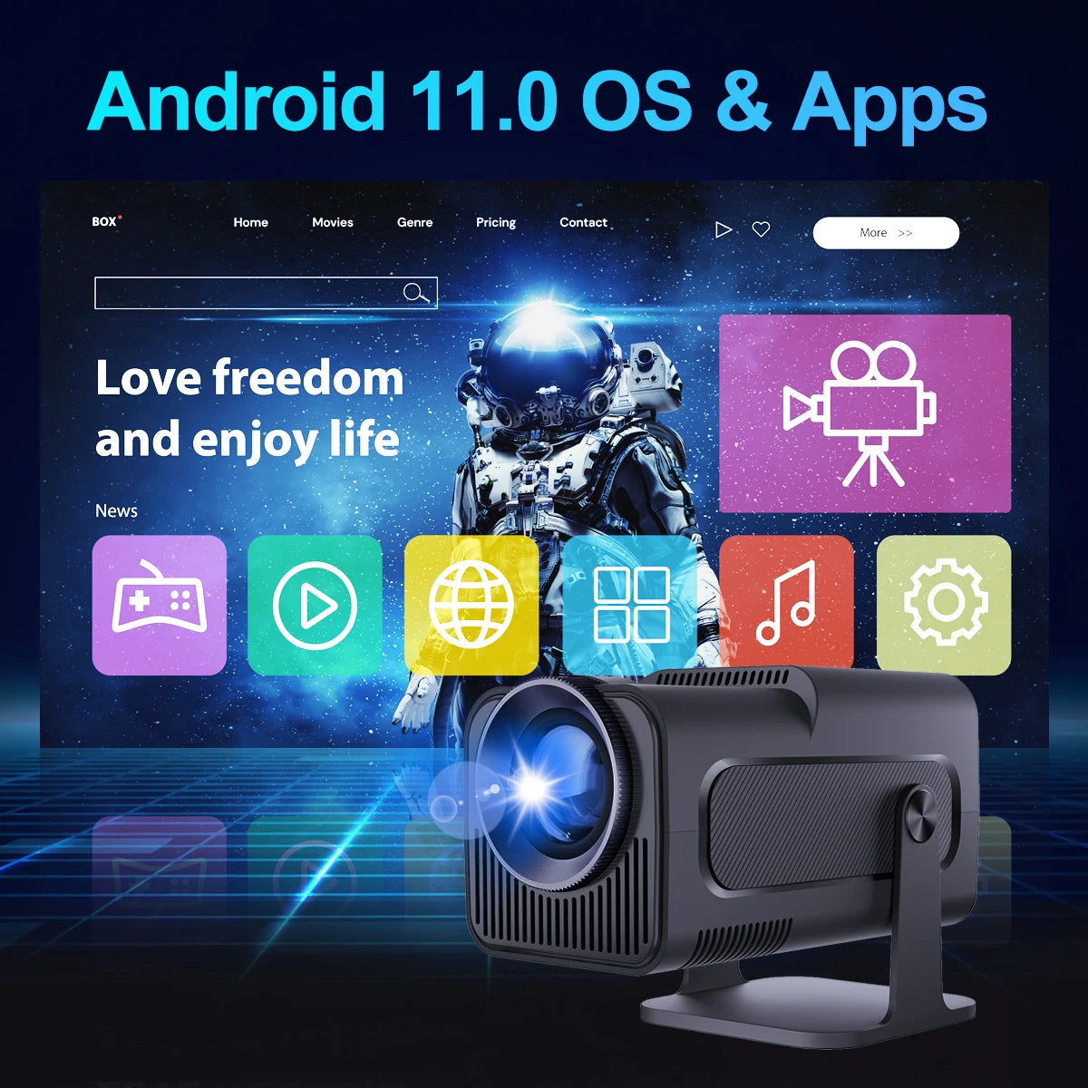 Magcubic HY320 Projector – Native 1080P and 4K Support with High Brightness