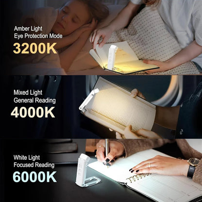 YourBrand Reading Light Book Lamp – 3 Color Modes and 5 Brightness Settings